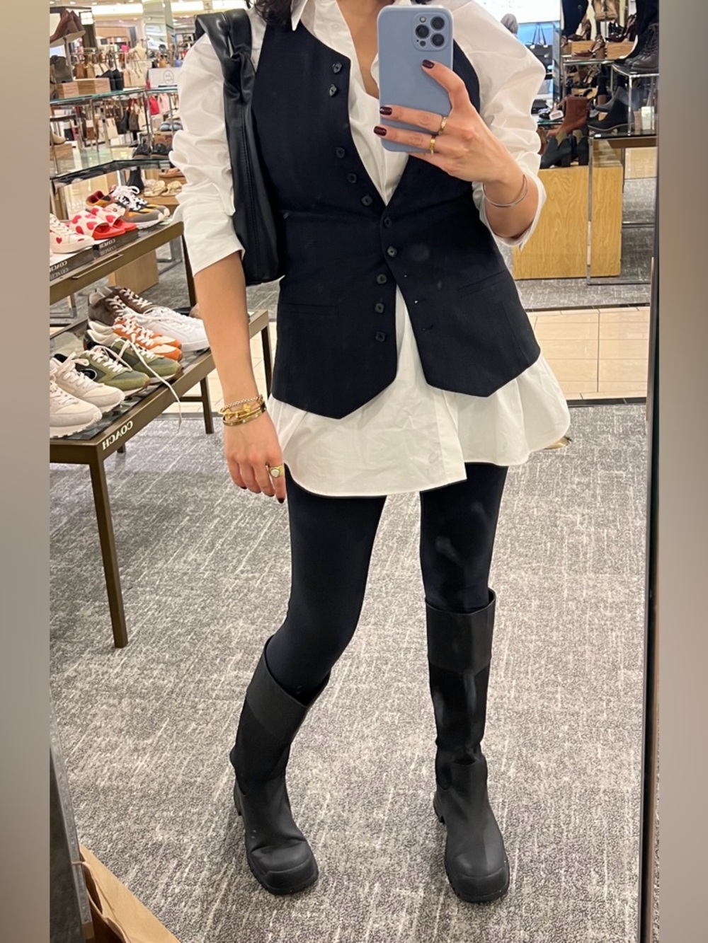 Zara Black Tall  Women's Boots